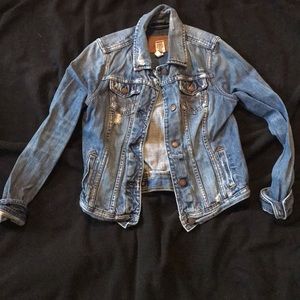 Abercrombie and Fitch distressed jean jacket